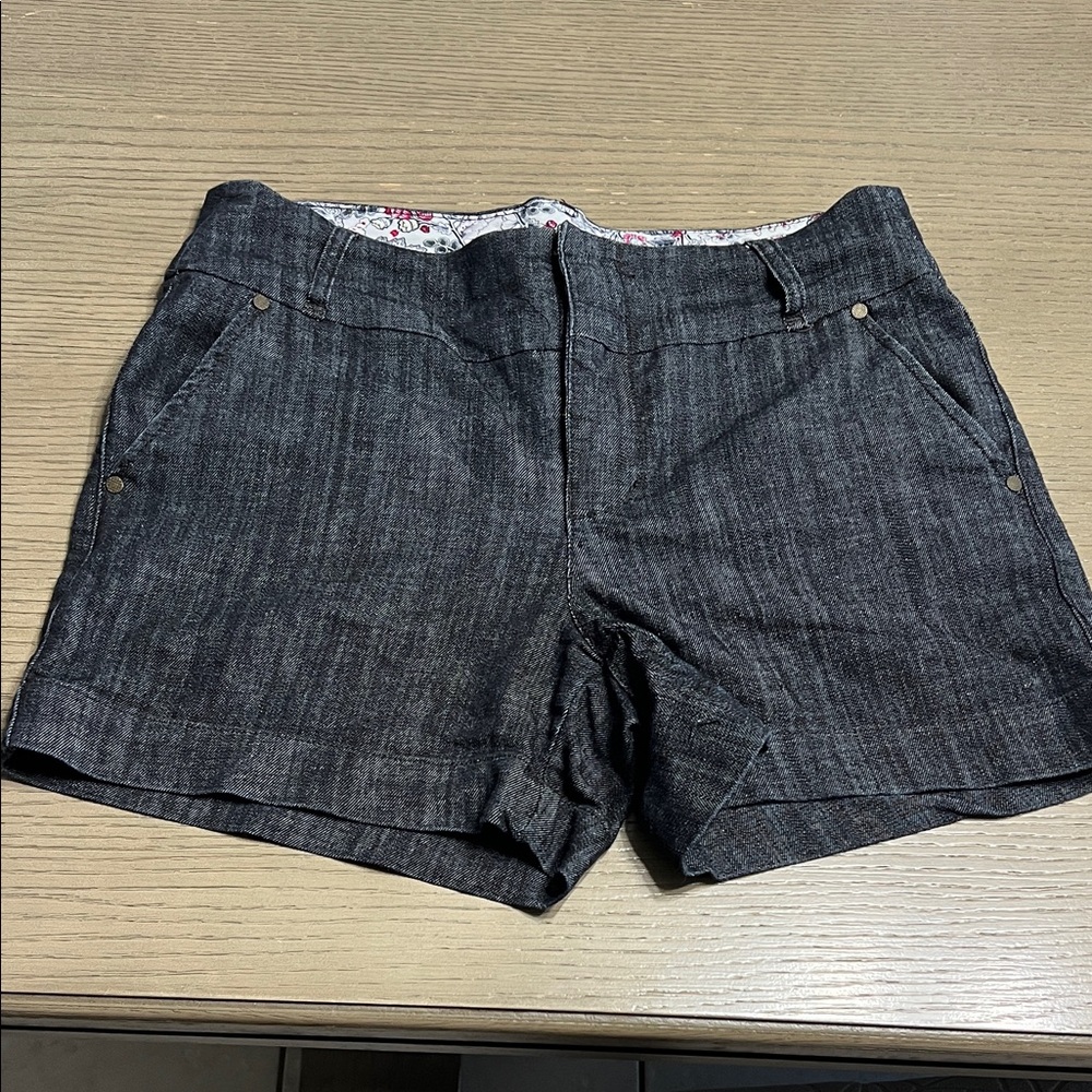 Women's Dark Blue Denim Shorts